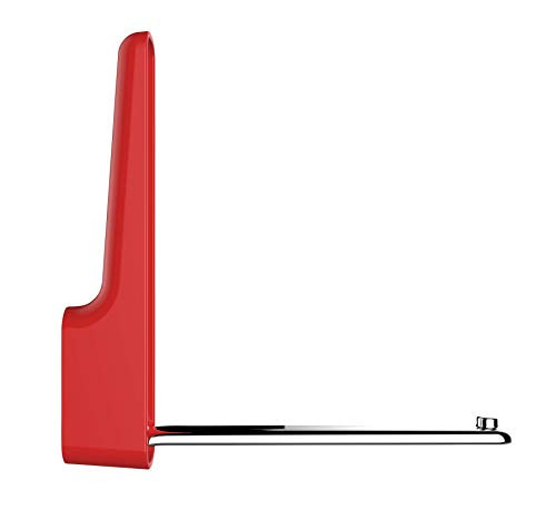 WENKO 50592100 Flip Hook Premium Omega 1.0 x 7.1 x 1.4 inch Red