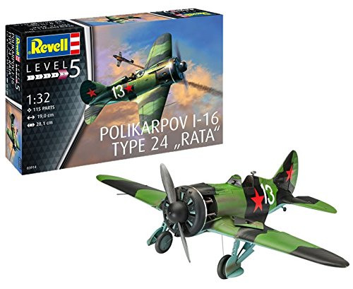 Revell 03914 Rata Polikarpov I-16 Type 24" Rat, Multi Colour, 1:32 Scale
