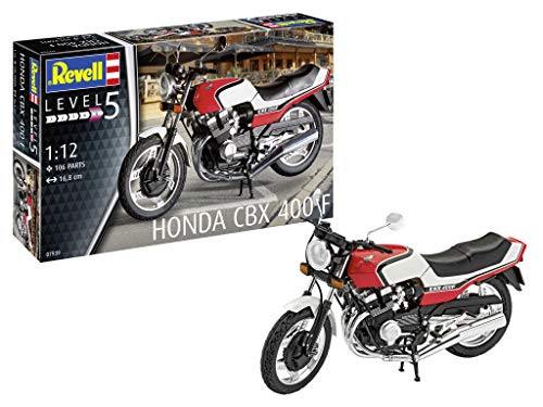 Revell GmbH 07939 Honda CBX 400 F Plastic Model Kit, White, 1:12