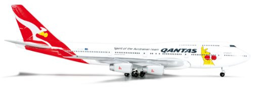 Daron Herpa Qantas 747-400 Boxing Kangaroo Diecast Aircraft 1:500 Scale