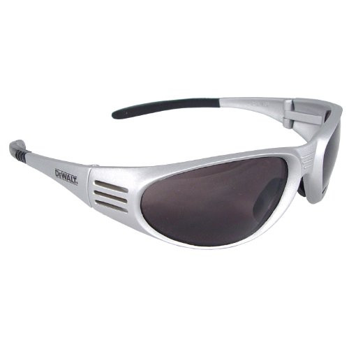 DeWalt DPG56-2D Ventilator SAFETY Glasses - Smoke Lens - Silver Frame (1 Pairper Pack)
