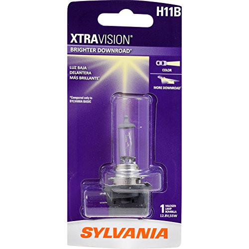 SYLVANIA - H11B XtraVision - High Performance Halogen Headlight Bulb, High Beam, Low Beam and Fog Replacement Bulb (Contains 1 Bulb) SYLVANIA - H11B XtraVision - High Performance Halogen Headlight Bulb, High Beam, Low Beam and Fog Replacement Bulb (Contains 1 Bulb)
