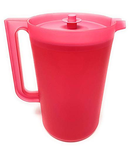 Tupperware New One Gallon Pitcher in Pink with Push Button Seal