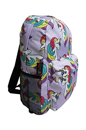Little Planets Girls All Over Print Kid School Lunch Box (Unicorn)  (Set of 2 Lunch Box & Backpack)