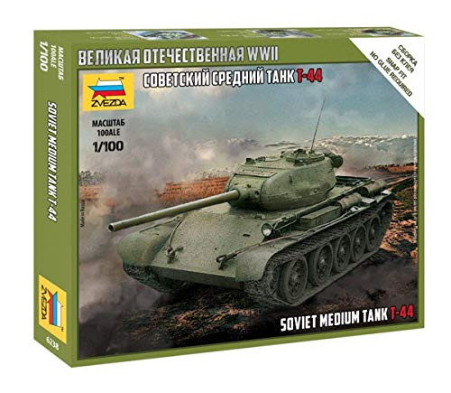 Zvezda 1/100 T-44 Soviet Medium Tank Plastic ZV6238