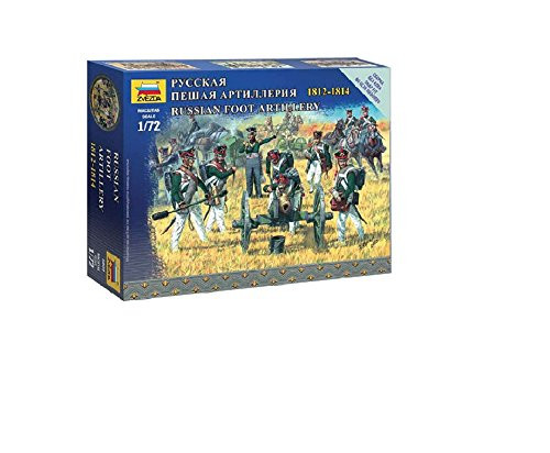 Zvezda Models 1/72 Russian Foot Artillery Napoleonic Wars Model Kit