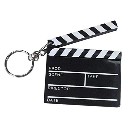 Novelty Keychain Backpack Clip Handbag pendant (Hollywood Movie Clapboard)