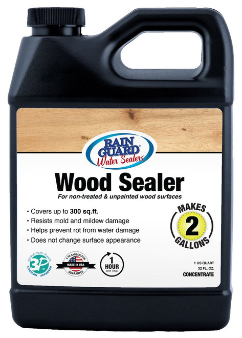 Rainguard SP-8002 32 Oz Concentrate (Makes 2 Gallons) Premium Wood Sealer, Water Repellent Protection for Wood Surfaces Rainguard SP-8002 32 Oz Concentrate (Makes 2 Gallons) Premium Wood Sealer, Water Repellent Protection for Wood Surfaces