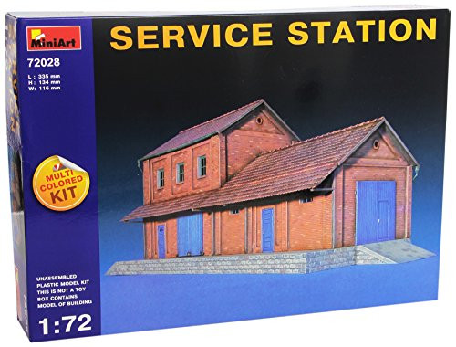 MiniArt 1:72 Scale Service Station Plastic Model Kit