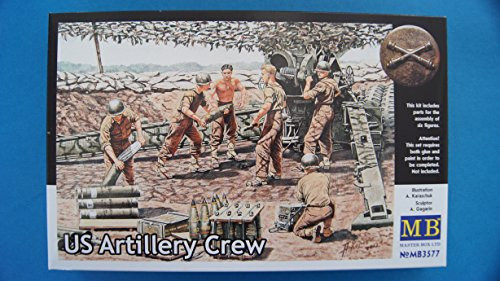 Master Box WWII US Artillery Crew (6) Figure Model Building Kits (1:35 Scale) Master Box WWII US Artillery Crew (6) Figure Model Building Kits (1:35 Scale)