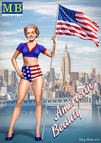 Master Box Models "Betty American Beauty - Pin-Up Series Kit #2 (1:24 Scale)