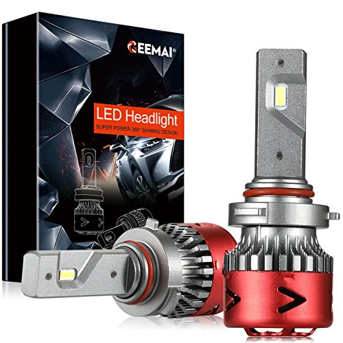 LED Headlight Bulb 6000K Cool White, GeeMai 9006 LED Car Headlight Bulbs super bright 80W 12000 LM,Single Blister- 1 Year Warranty