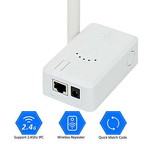 YESKAMO IPC Router Repeater for NVR, WiFi Range Exterder for Wireless Security Camera System, Wireless Signal Booster & Repeater Indoor with Power Adapter