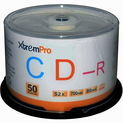 XtremPro CD-R 52X 700MB 80Min CD 50 Pack Blank Discs in Spindle (11038)