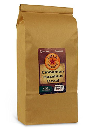 Lola Savannah Cinnamon Hazelnut Ground Coffee - Spice Up Your Day with Exotic Flavors of Cinnamon & Hazelnut Coffee | Decaf | 2lb Bag