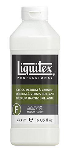 Liquitex Professional Gloss Fluid Medium & Varnish, 16-oz