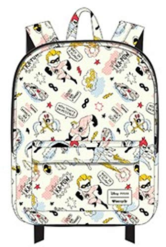 Disney Pixar Incredibles 2 Kapow Backpack by Loungefly,White
