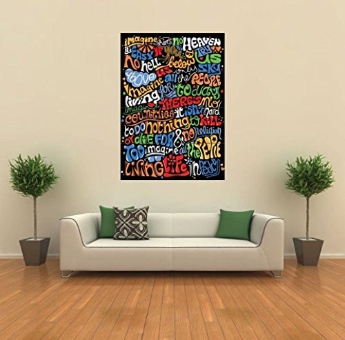 Doppelganger33 LTD Imagine- John Lennon Lyrics New Giant Art Print Poster Picture Wall G365