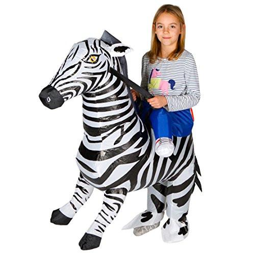 Bodysocks Kids Inflatable Zebra Fancy Dress Costume