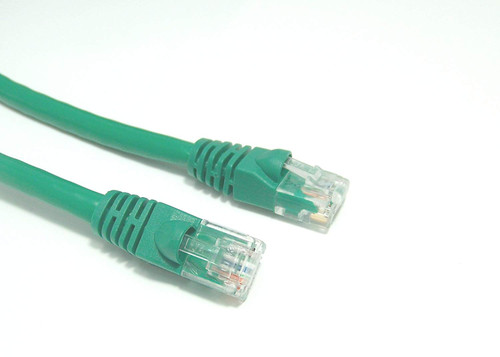 Micro Connectors, Inc. 25 feet Cat 5E Molded UTP  Snagless RJ45 Networking Patch Cable - Green (E07-025G)