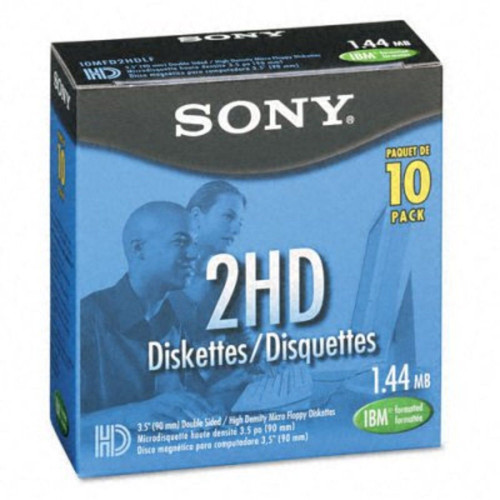 Sony 10MFD2HDLF 2HD 3.5-Inch IBM Formatted Floppy Disks (10-Pack) (Discontinued by Manufacturer)