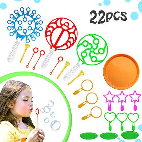 Bulk Bubble Wand Set - Bubbles Wand Assortment 22 pcs of Shapes and Colorful Bubble Wands Toys Bubble Making Wand Bubbles For Kids -Summer Birthday Party Favors for Kids Outdoor Activity Party Toys Set Bulk Bubble Wand Set - Bubbles Wand Assortment 22 pcs of Shapes and Colorful Bubble Wands Toys Bubble Making Wand Bubbles For Kids -Summer Birthday Party Favors for Kids Outdoor Activity Party Toys Set