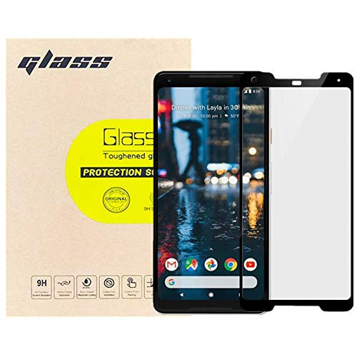 [3-Pack] LUPAPA for Google Pixel 2 XL Screen Protector, [Bubble Free, Shatter-Proof, Anti-Scratch] 9H Hardness 99.9% High Definition Ultra Clear Tempered Glass Film for Google Pixel 2 XL (Black)