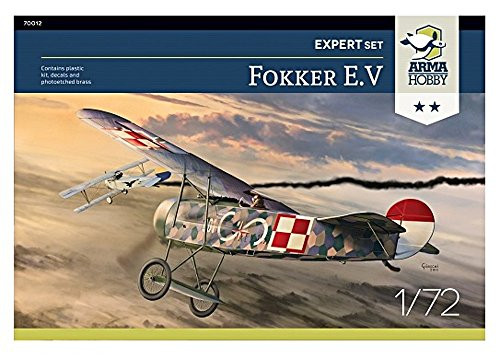 Arma Hobby 1/72 Scale Fokker E.V Expert Set - Airplane Series Plastic Model Kit #70012