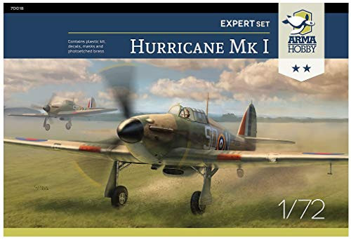 Arma Hobby 1/72 Scale Hurricane Mk I Expert Set - Airplane Series Plastic Model Kit #70019