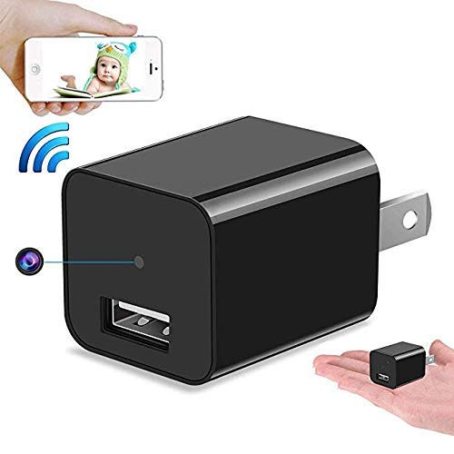 Wi-Fi Charger Camera HD Motion Detection Wireless IP Camera Security Wall Plug Nanny Cam Home Camera Remote Control Android iOS Free App
