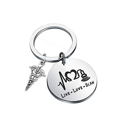 Lywjyb Birdgot Radiologist Gift Radiology Student Gift Sonographer Gifts Live Love Scan Gift for Ultrasound Tech X Ray Technician Gift (Live Love Scan)