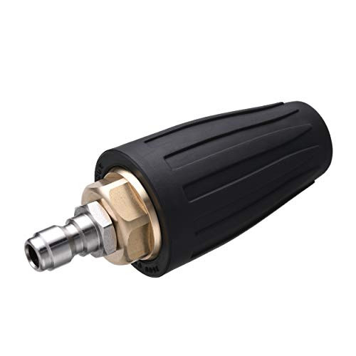 M MINGLE Pressure Washer Rotating Turbo Nozzle, Rotary, 1/4 Inch Quick Connect, Orifice 2.5, 3600 PSI