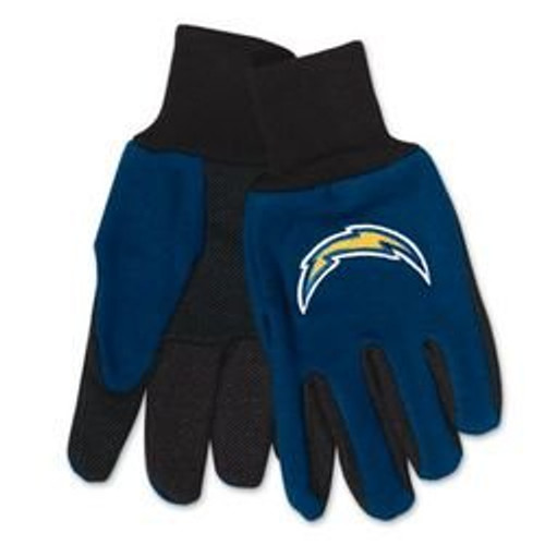 San Diego Chargers Two Tone Gloves - Adult Size San Diego Chargers Two Tone Gloves - Adult Size