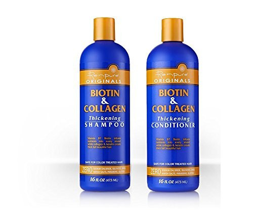 Renpure Biotin and Collagen Thickening Shampoo & Conditioner Set, 16 Ounce Ea. Renpure Biotin and Collagen Thickening Shampoo & Conditioner Set, 16 Ounce Ea.