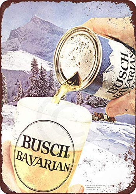 Joeaney New Tin Sign Aluminum Retro 1962 Busch Bavarian Beer Vintage Metal Sign 8 X 12 Inch Joeaney New Tin Sign Aluminum Retro 1962 Busch Bavarian Beer Vintage Metal Sign 8 X 12 Inch