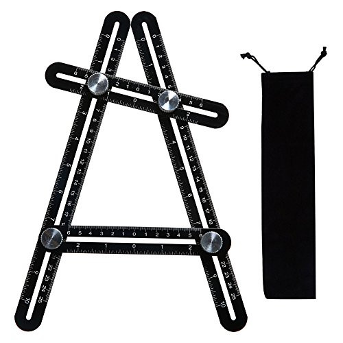 Multi Angel Measuring Ruler Angleizer  Template Layout Tool Measurement for Craftsmen Handymen Builders Carpenter DIY