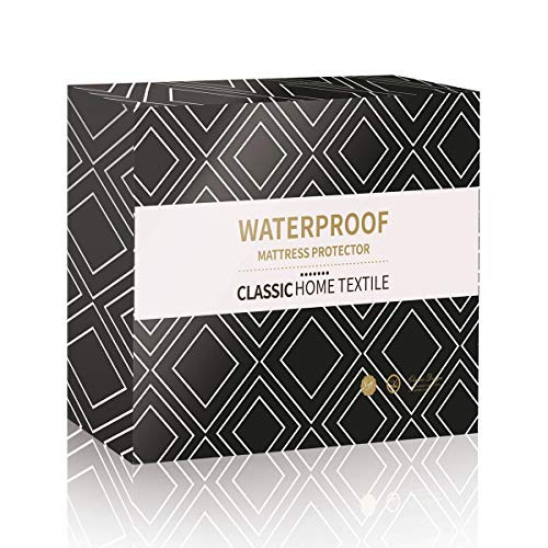 Mecerock Full Size Waterproof Mattress Pad Protector Cover Fitted to 18" Deep Hypoallergenic Vinyl Free (Lake Blue, Full) Mecerock Full Size Waterproof Mattress Pad Protector Cover Fitted to 18" Deep Hypoallergenic Vinyl Free (Lake Blue, Full)