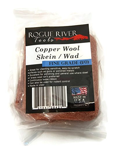 Copper Wool- Skein, Pad, Wad - 3.5 Oz Skein Fine Grade 1/0 Grade - Made in USA!