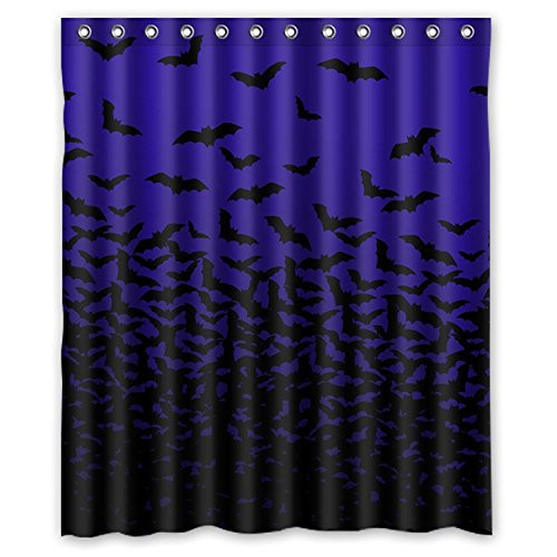 ZHANZZK Halloween Thousands of Bats Waterproof Bathroom Shower Curtain 60x72 Inches