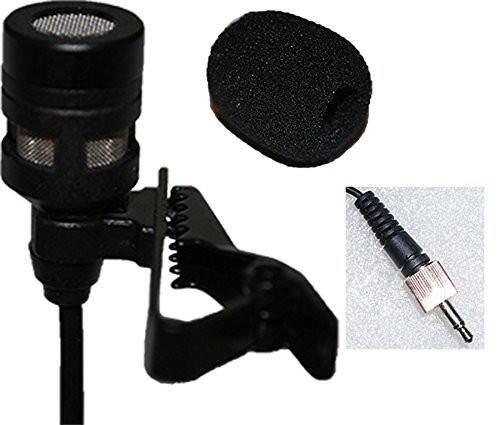 Lavalier Lapel Microphone w/ Screw Lock Connector 3.5mm for Sennheiser