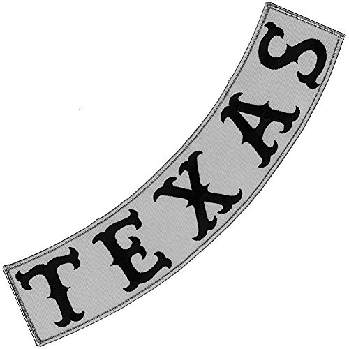 VEGASBEE TEXAS REFLECTIVE EMBROIDERED PATCH BIKER JACKET DECORATIVE LOW ROCKER 12" USA