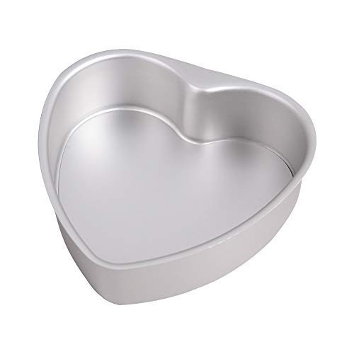 Bakerdream Heart Cake Pan Heart Shaped Cheesecake Pan Non-Stick Baking Pan with Removable Bottom Baking Tray Tins (8 inch)