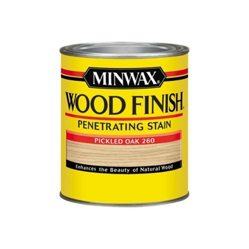 Minwax 70042444 Wood Finish Penetrating  Stain, quart, Pickled Oak