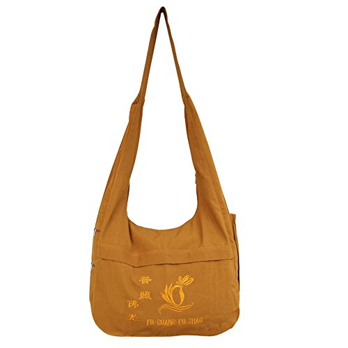 Buddhist Shaolin Arhat Temple Embroidery Kung Fu Bag - Buddhist Bag Monk Backpack