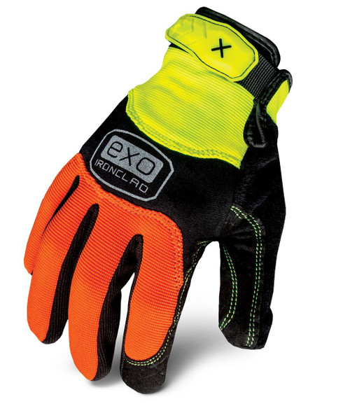 Ironclad EXO-HZA-05-XL Hi-Viz Abrasion Gloves, X-Large