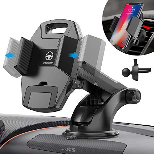 Car Phone Mount, Yarber 3-in-1 Universal Cell Phone Holder Car Air Vent Holder Dashboard Mount Windshield Mount Compatible With iPhone XS XS Max XR X 8 8+ 7 7+ SE 6s 6+ 6 5s 4 Samsung Galaxy S10 S9 S8 Car Phone Mount, Yarber 3-in-1 Universal Cell Phone Holder Car Air Vent Holder Dashboard Mount Windshield Mount Compatible With iPhone XS XS Max XR X 8 8+ 7 7+ SE 6s 6+ 6 5s 4 Samsung Galaxy S10 S9 S8