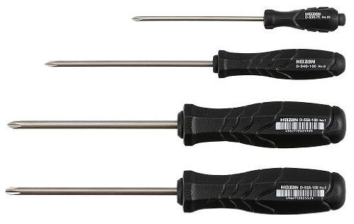Hozan JIS-4 JIS Screwdriver Set (NEW 3rd. Gen)