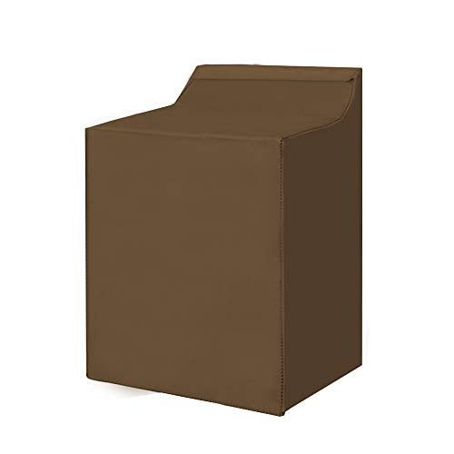 Covolo Washing Machine Cover,Outdoor/Indoor Washer and Dryer Cover Large 29"W x 28"D x 40"H,Fit Most Top Load or Front Load Washers and Dryers,All Weather Protection Brown Coated