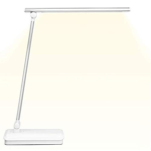 LED Desk Lamp, Desk Lamp for Kids, 3-Level Table Reading Lamps, USB Charging Port, Touch Control, Eye- Care Dimmable Lamp, Light for Study Office Home, Silvery LED Desk Lamp, Desk Lamp for Kids, 3-Level Table Reading Lamps, USB Charging Port, Touch Control, Eye- Care Dimmable Lamp, Light for Study Office Home, Silvery