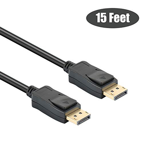 DisplayPort to DP 4K 60Hz 15 Feet Cable, Benfei DisplayPort to Display Port Male to Male Cable Gold-Plated Cord Compatible for Lenovo, Dell, HP, ASUS